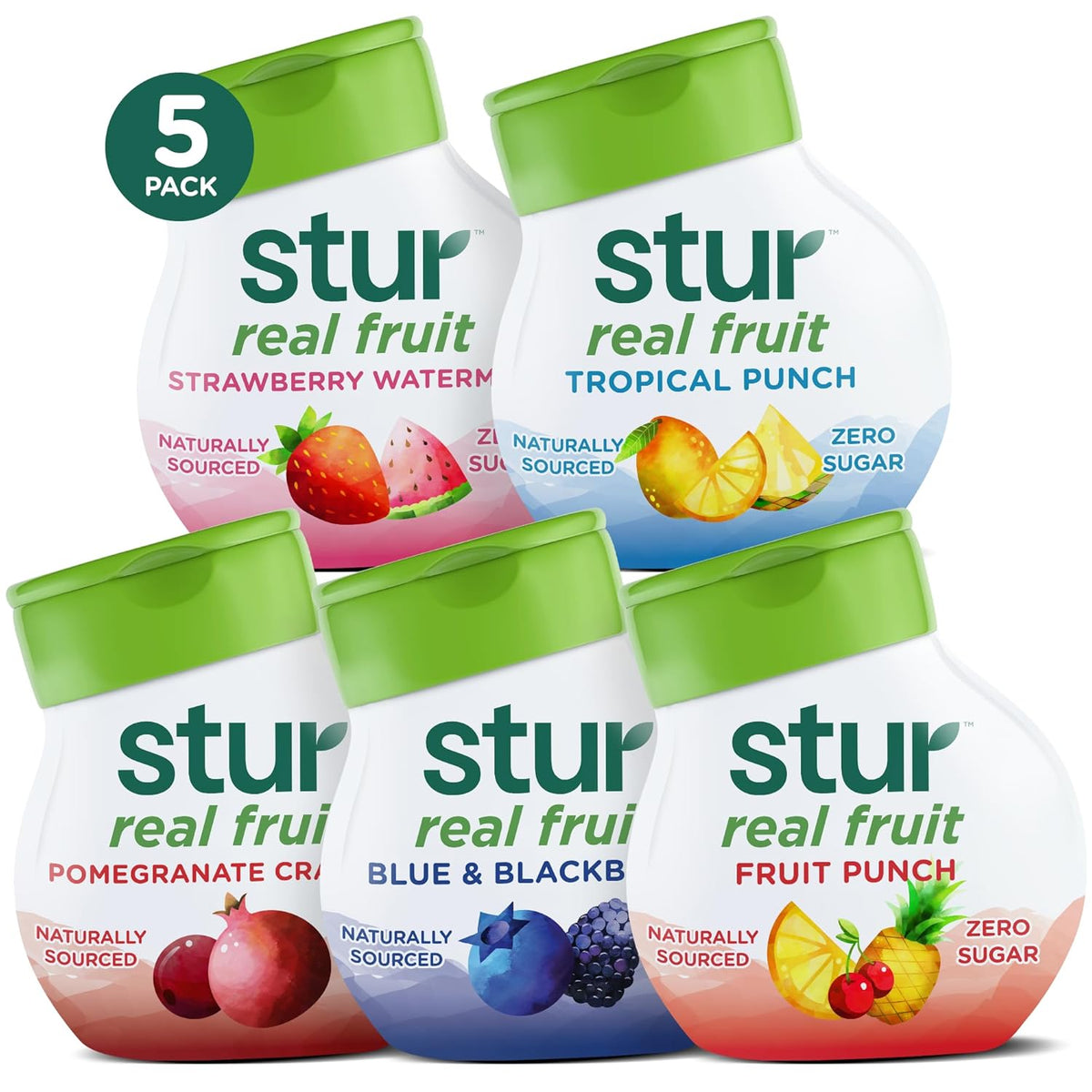 Stur Liquid Water Enhancer, Classic Variety Pack, Naturally Sweetened, High in Vitamin C & Antioxidants, Sugar Free, Zero Calories, Keto, Vegan