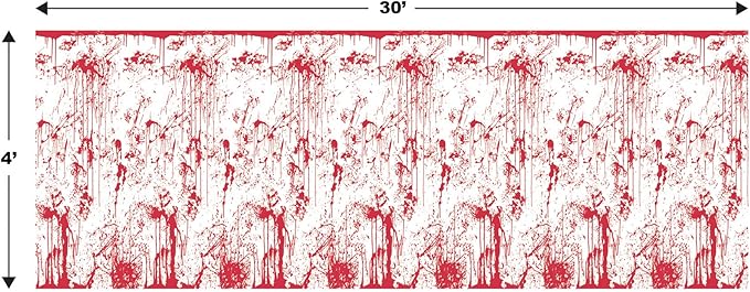 Beistle Bloody Wall Backdrop