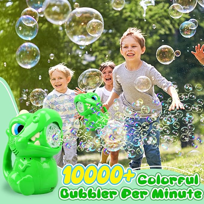 Bubble Machine for Kids 3 4 5 6 Years Old Boys: Bubbles Toys Dinosaur Bubble Machine Bubble Guns for Kids Ages 4-8 Outdoor Toys Gift for 3 4 5 6 7 8 Years Old Boys Girls