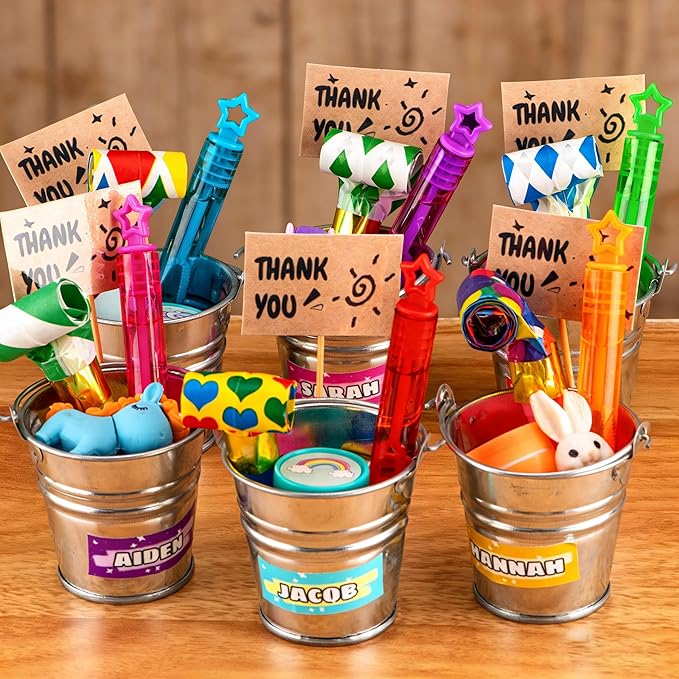 300 Pcs Bubble Wands Bulk in 10 Colors, Mini Bubble Wands，Bubble Party Favors for Kids, Children's Bubble Party Gifts, Summer Toys, Indoor and Outdoor Activities, Themed Birthdays, Girls and Boys