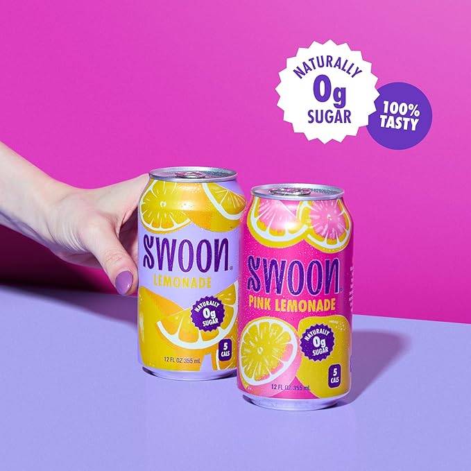 Swoon Sugar Free Classic & Pink Lemonade - Low Carb, Low-Calorie, Paleo-friendly & Gluten-free Keto drink