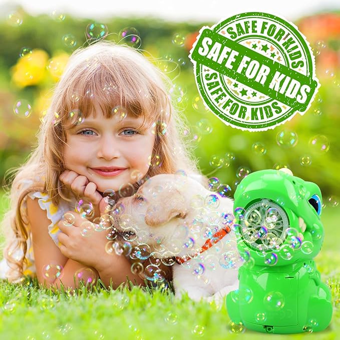 Bubble Machine for Kids 3 4 5 6 Years Old Boys: Bubbles Toys Dinosaur Bubble Machine Bubble Guns for Kids Ages 4-8 Outdoor Toys Gift for 3 4 5 6 7 8 Years Old Boys Girls