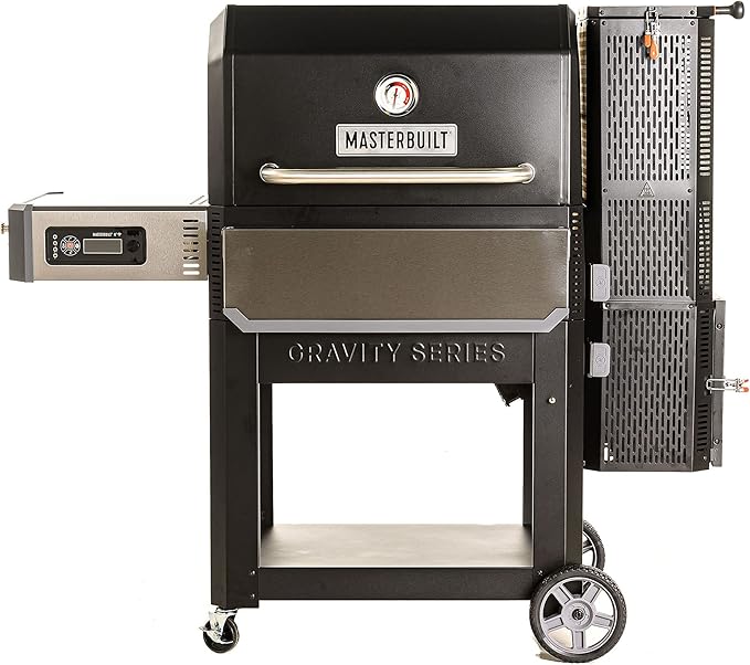 Masterbuilt Gravity Series 1050 Digital Charcoal Grill Smoker Combo + Cover Bundle