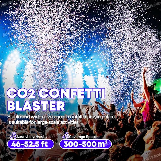 CO2 Big Confetti Blaster DMX Control CO2 Gas Cannon Professional Confetti Launcher Confetti Machine
