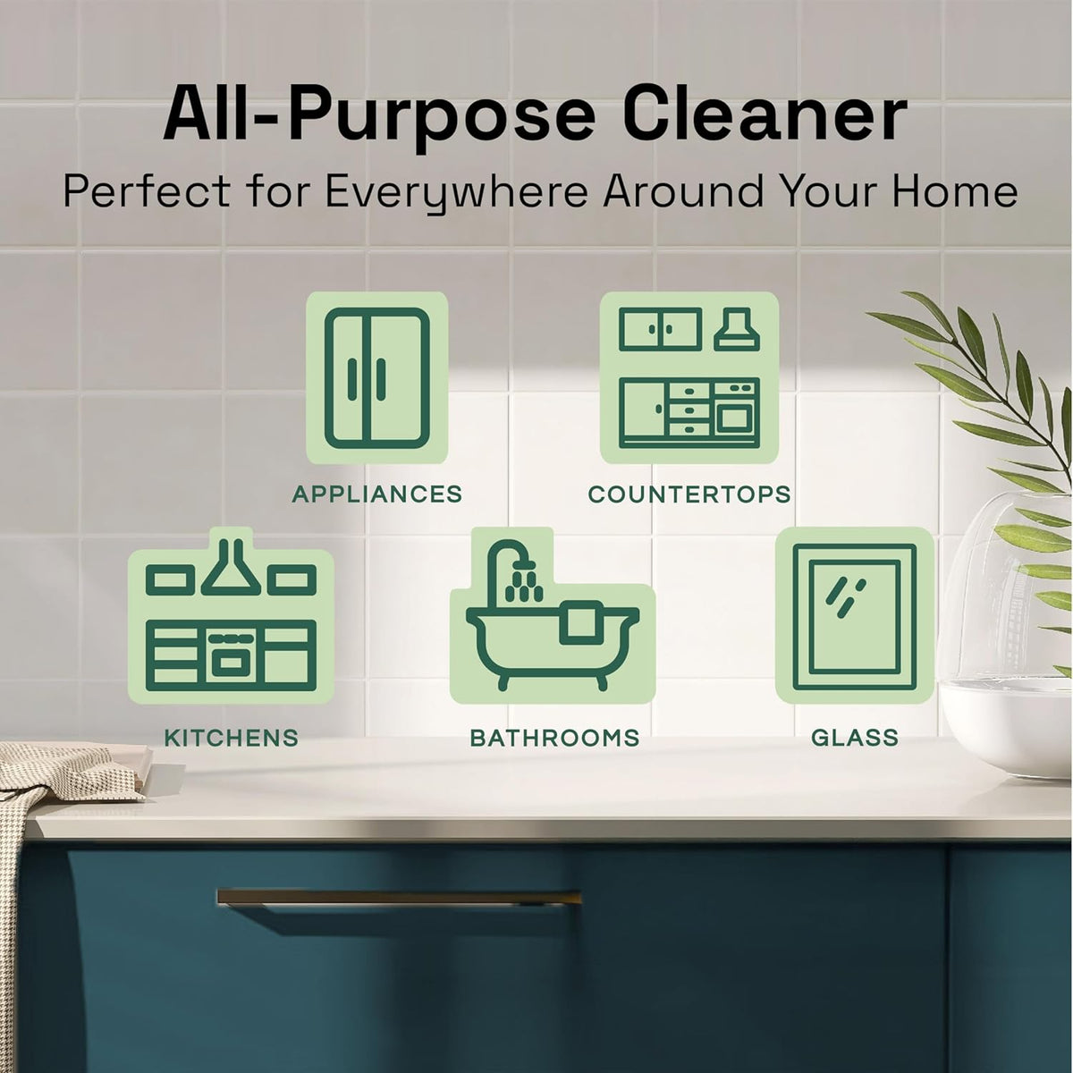 Clean Republic All-Purpose Cleaner, Daily Use Cleaning Spray for Kitchens, Bathrooms, and More, 32 Fluid Ounce Bottle, 12-Pack