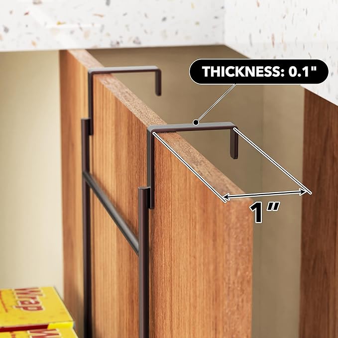 Simple Houseware Over Cabinet Door Organizer, Mesh Bronze