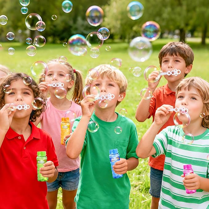 OCHIDO 36 Pcs Bubble Bottles with Wand, Bubbles Party Favors for Summer Outdoor & Indoor Activity, Bubble Wands Bulk for Birthday Party Supplies, Summer Toys Gift, 4oz Bubbles Solution in 6 Colors