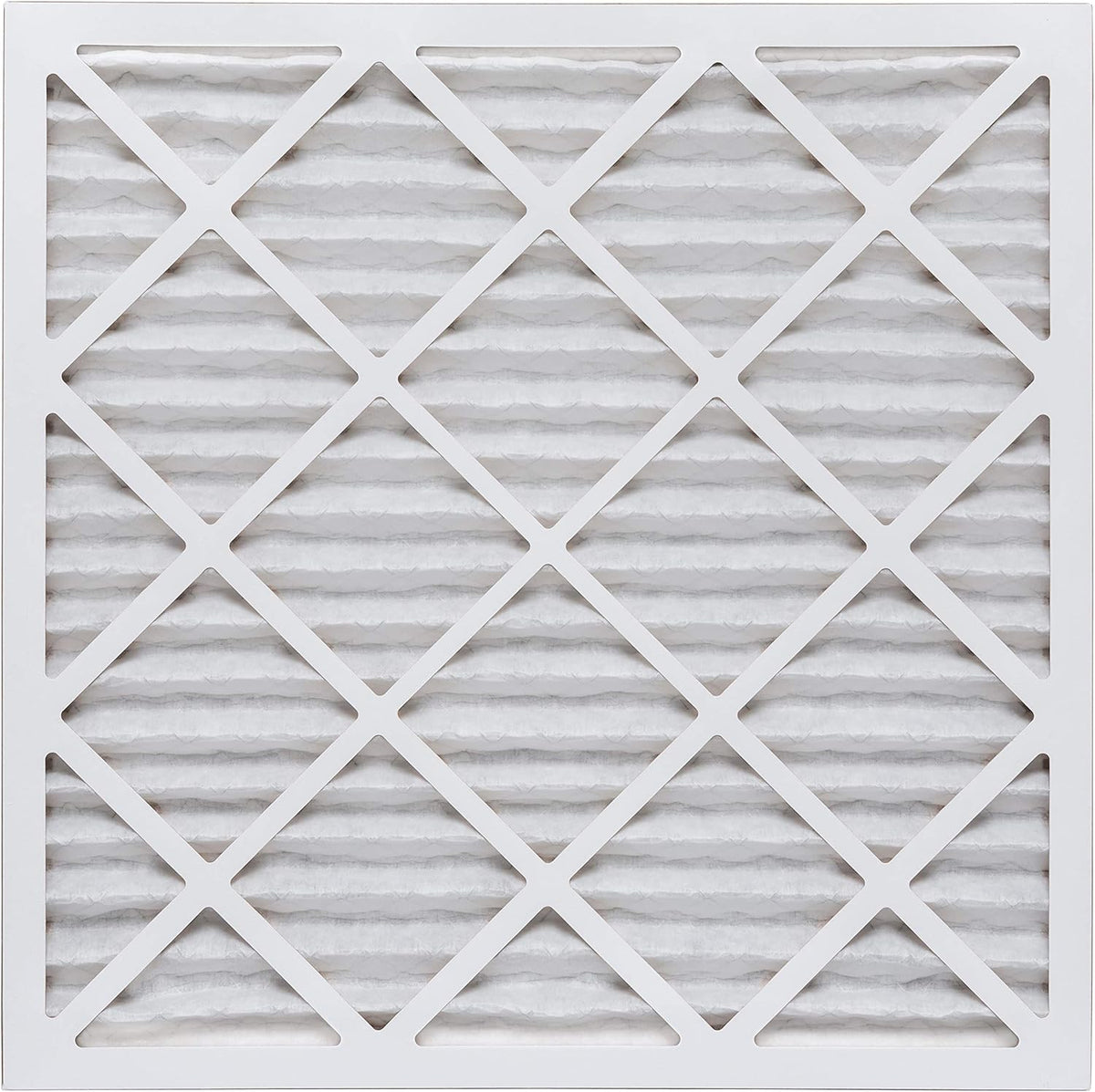 Aerostar 25x25x1 MERV 13, Pleated Air Filter, 24 1/2" x 24 1/2" x 3/4", Box of 6, Made in the USA