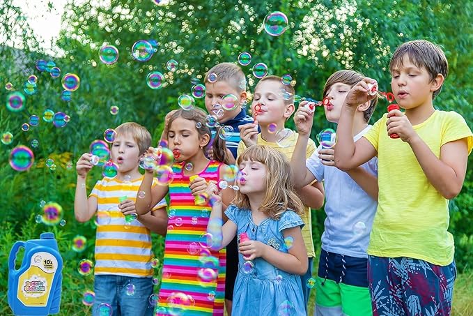 32 oz Concentrated Bubble Solution, Refills up to 2.5 Gallons, Non-Toxic Concentrated Solution for Bubble Machines, Giant Bubble Wands,Bubble Gun and Blowers