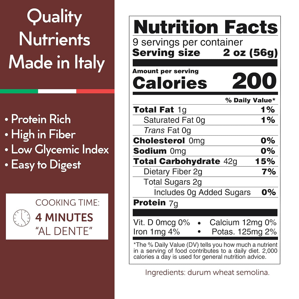 Gusta Bucatini Pasta Noodles - Premium Italian Pasta from Italy - Durum Wheat Semolina Organic "Al Dente" Pasta - Non-GMO &amp; Gourmet Pasta - Family Owned Brand - 17.64oz / 500g (2 Pack)