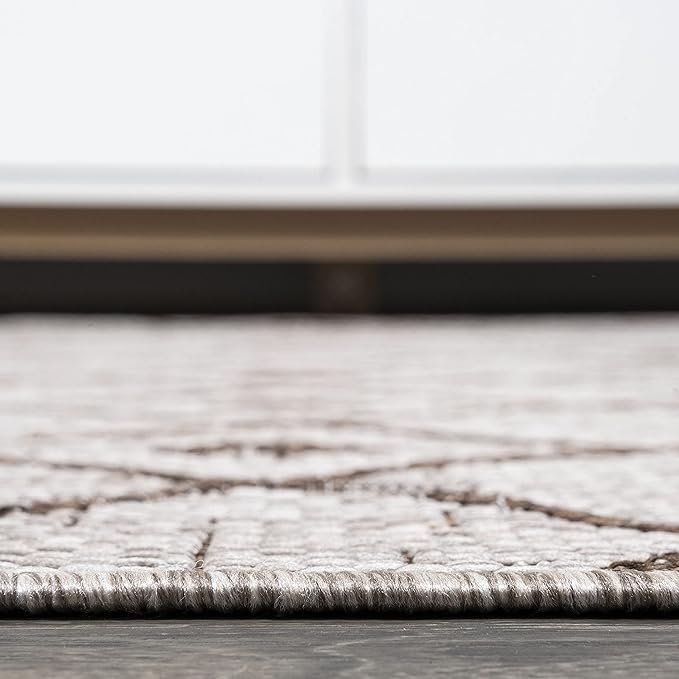 JONATHAN Y Tribal Bohemian Indoor Outdoor Area Rug 3X5 Beige/Brown, Nokat for Backyard, Patio, Porch, Easy-Cleaning, High Traffic, Pet-Friendly, Non-Shedding (SMB131A-3)