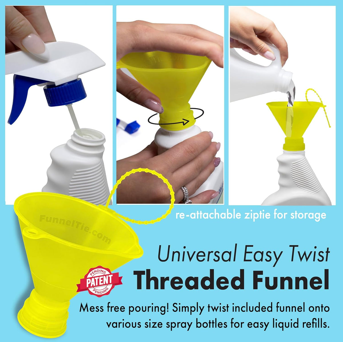 Nature's Freedom 45% Concentrated Vinegar with Funnel, 8 Gallons - Dilutes to 72 Gallons - 9x Strength Multi-Purpose Solution