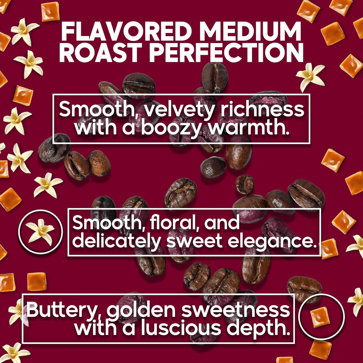 Sarasota Coffee Whole Bean Jamaican Me Crazy, Medium Roast Gourmet Flavored Coffee Beans, Low Acid, Mold Free, Specialty Grade Bulk Beans, 5lb (80 oz)