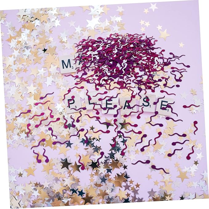 jojofuny 1set Glittering Confetti Decoration of Colorful Party Ornament for Weddings Anniversaries and Themed Celebrations for Creating Lively Atmosphere