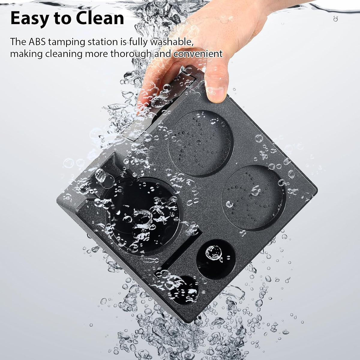 Espresso Tamping Station - 7 in 1 Espresso Coffee Organizer Box Fits for Storage 51/54/58MM Espresso Tamper, Distributor