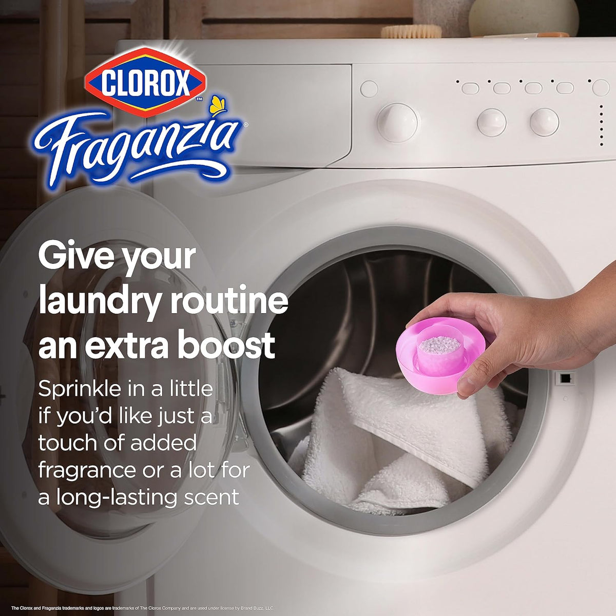 Clorox Fraganzia Laundry Scent Booster Crystals in Spring Scent - Scented In-Wash Freshener Beads for Fresh, Clean, Great Smelling Clothes and Linens, 70 Oz - 6 Pack