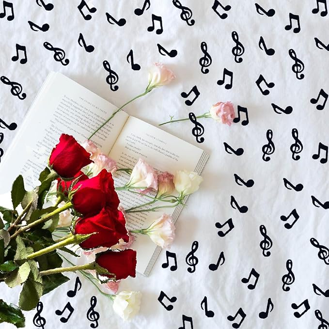 Confetti Music Confetti Birthday Wedding Party Decoration Event Supplies.(Music Black)