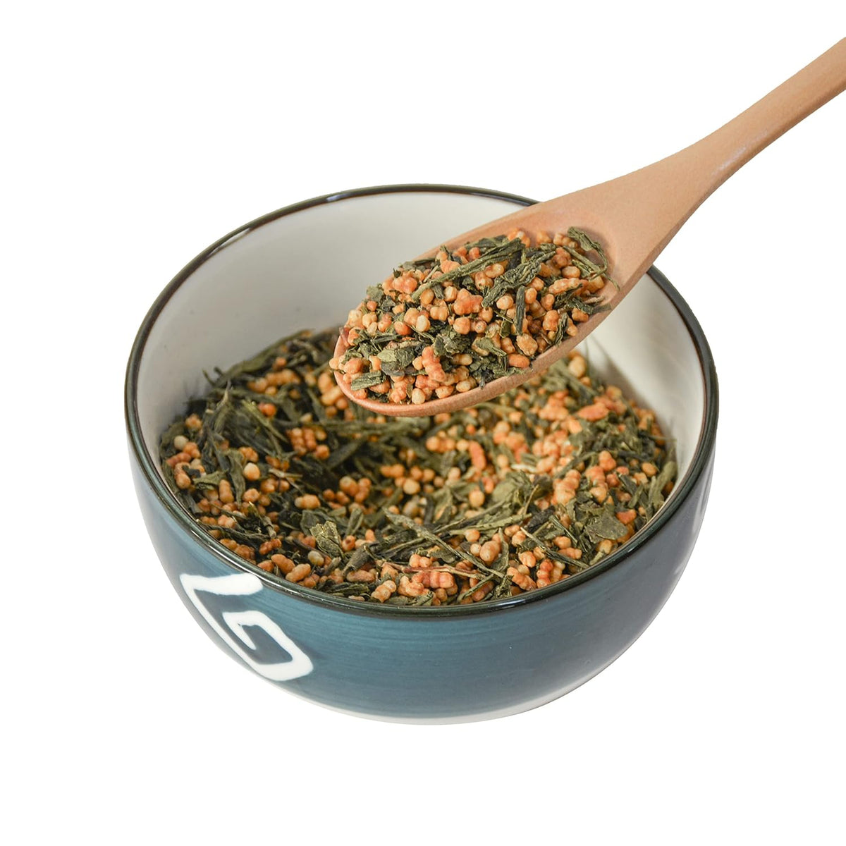 Tian HU Shan Genmaicha Green Tea with Roasted Rice, Low Caffeine Genmaicha Tea Loose Leaf 8 Ounce / 226g