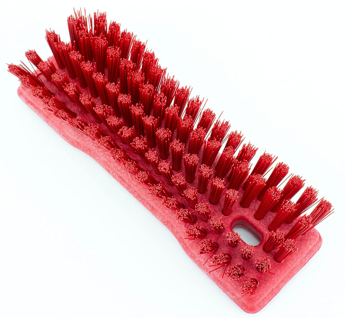 SPARTA Comfort Grip Scrub Brush Hand Brush for Bathroom, Kitchens, Countertop, Plastic, 8 Inches, Red