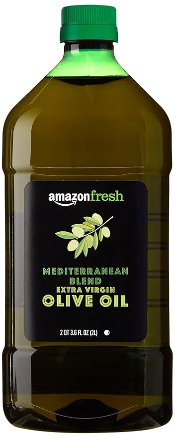 Fresh, Mediterranean Blend Extra Virgin Olive Oil, 2QT 3.6 Fl Oz (2L)
