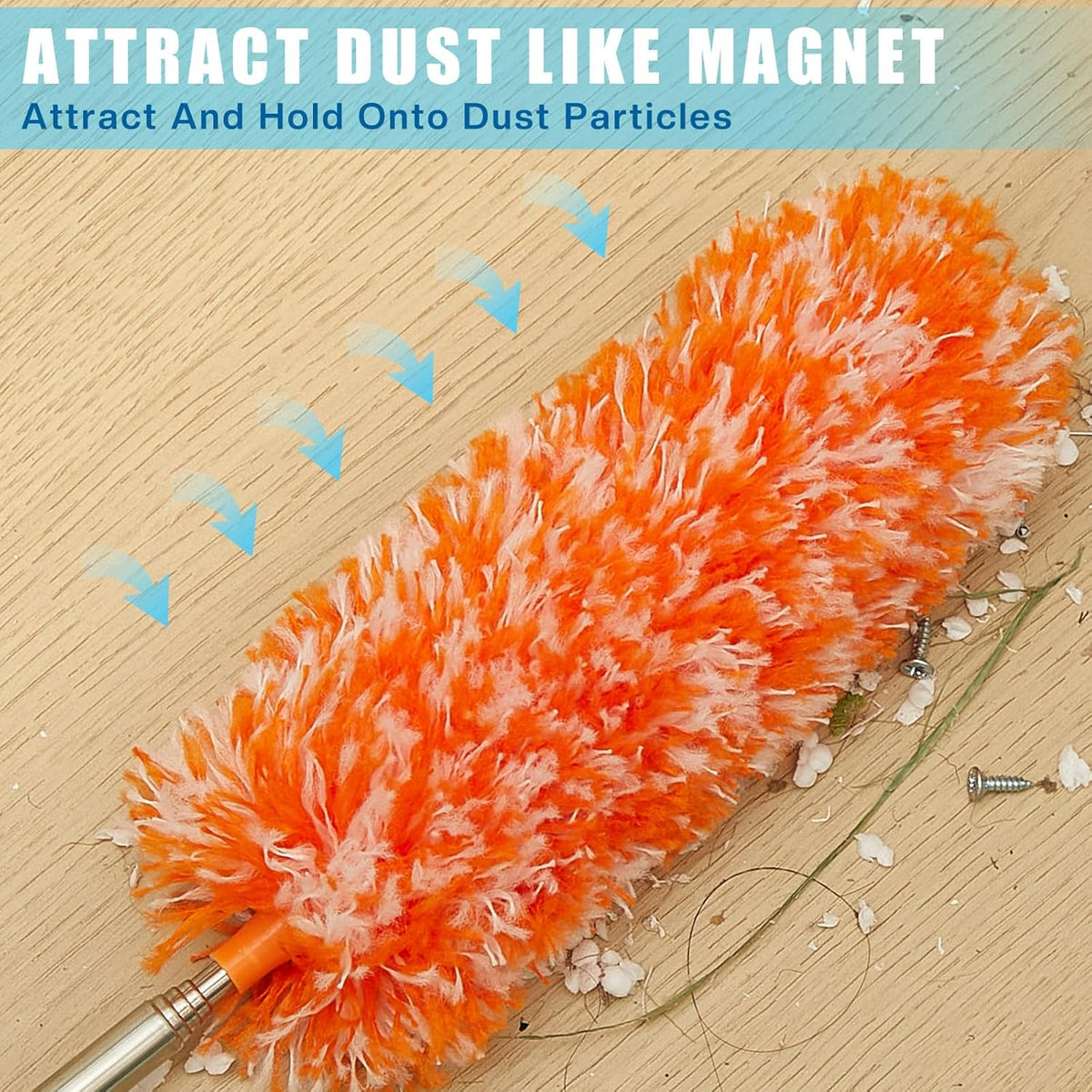 Tanlade 36 Pcs Microfiber Feather Duster for Cleaning 13-31 Inch Extendable Cobweb Dusters Ceiling Fan Duster Washable Bendable Tool for Office Car Window Furniture (Bright Color)