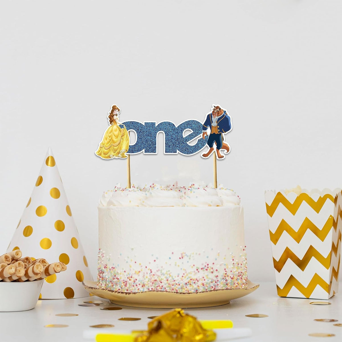 Seyal® Bauty & The Bast One Cake Topper