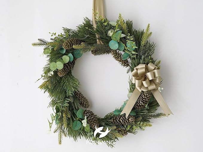 HUIHUANG Christmas Bows for Gift Wrapping 12 PCS Champagne Pull Bows 4" x 8" Satin Gift Bow for Presents, Gift Basket, Paper Bag, Wrapping Accessories, Wreaths, Wedding Christmas Decor