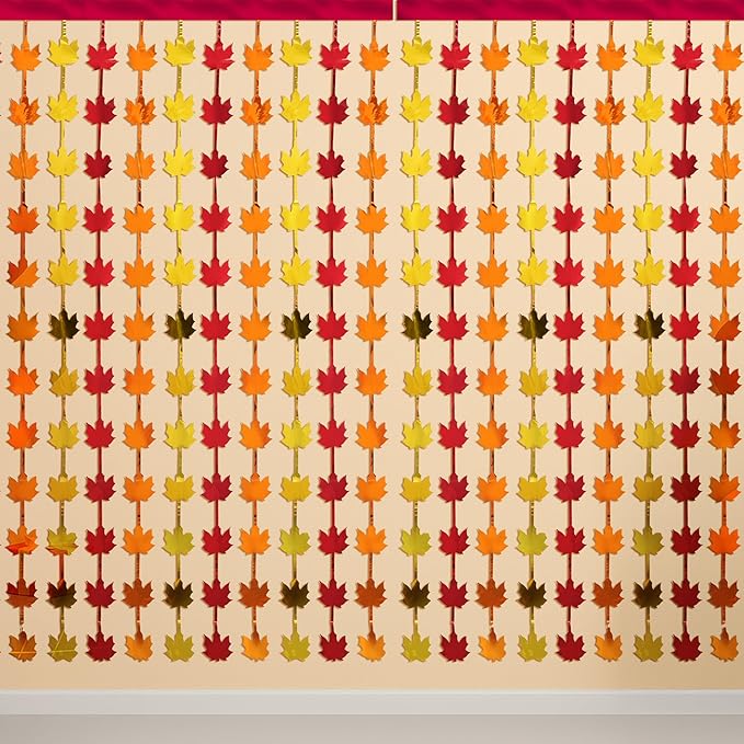 KatchOn, Thanksgiving Decor Fringes – Pack of 2 | Maple Leaf Fringes for Thanksgivng Decorations, Friendsging Decorations, Harvest Decorations, Indoor, Outdoor, Friendsgiving Party Decorations