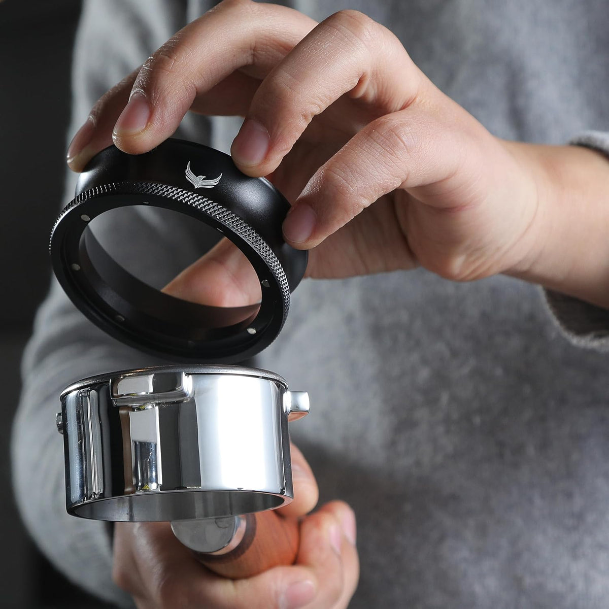 58mm Essential Barista Tools Set for E61 Espresso Machines - Naked Portafilter, Coffee Leveler, Dosing Funnel, Advanced Espresso Tamper