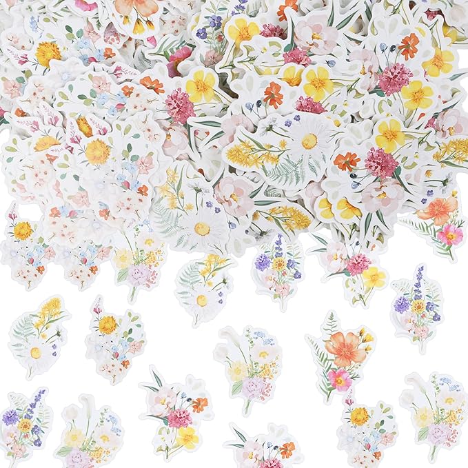 Rngmsi Wildflower Party Confetti - 240PCS Scatter Paper Table Decor for Baby Shower, Wedding, Bridal Shower - Floral Flowers Decoration Supplies