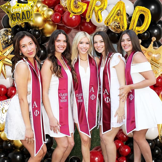 Graduation Balloon Arch Garland Kit Maroon Gold White Black Graduation Decorations 2026 for College High School Class of 2026 Grad Party Prom Decor