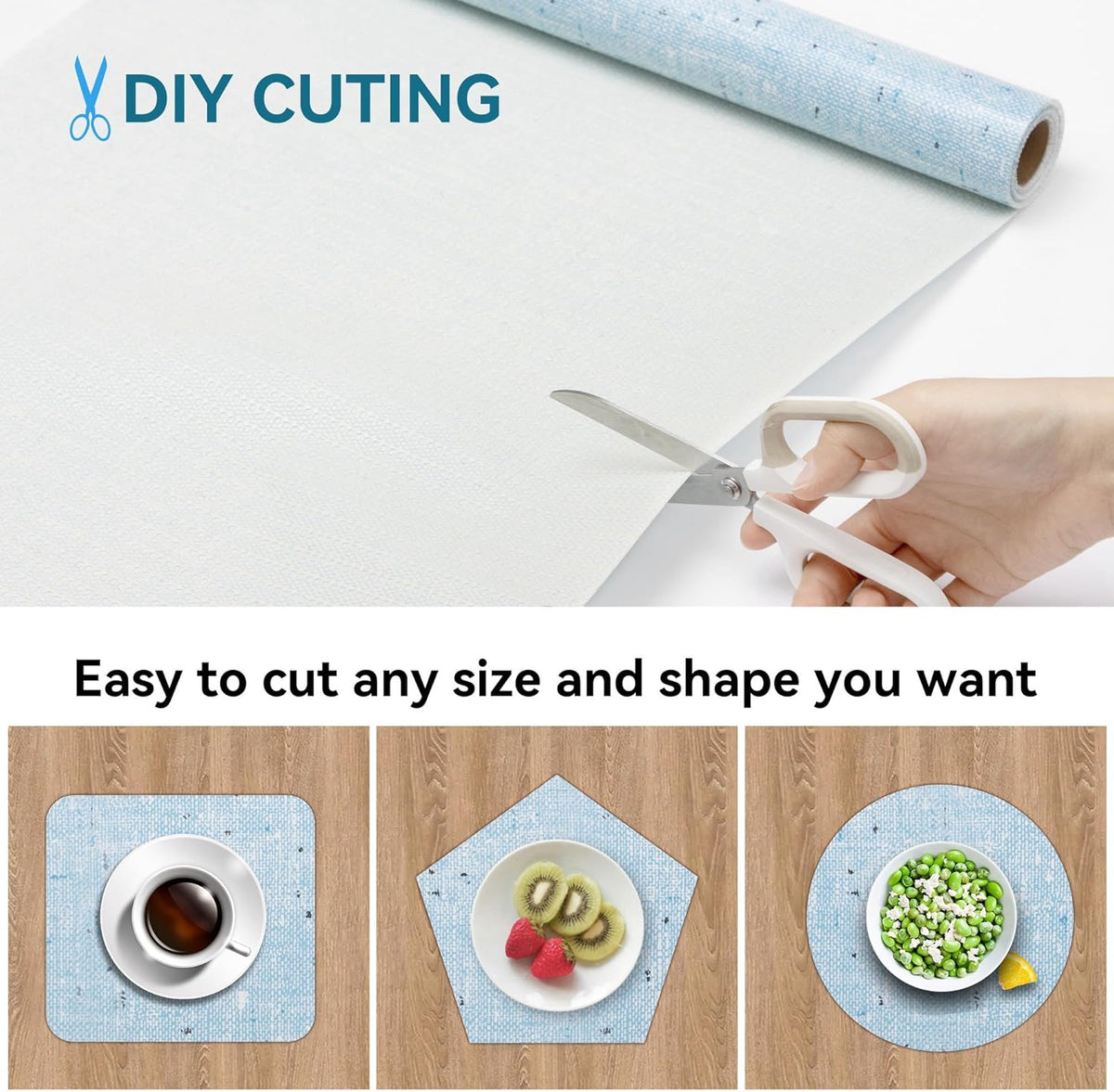 10 Rolls 20" W x 72" L Floral Drawer and Shelf Liner for Cabinets, Non-Adhesive Strong Grip Non-Slip Flower Shelf Cabinet Kitchen Shelf Liners for Kitchen Cabinets