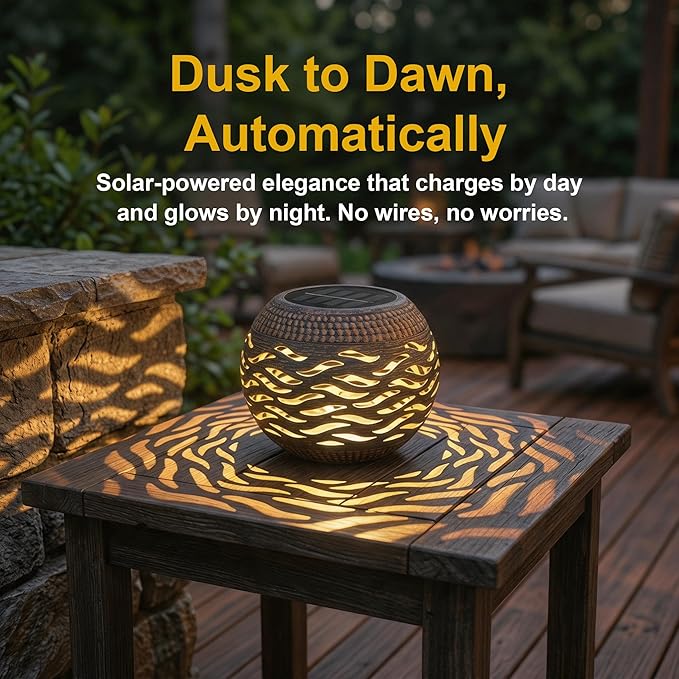 Solar Lanterns Outdoor Waterproof,3 Mode Retro Metal Solar Lantern Lights - 8 Color Changing Decorative Table Lantern Gifts for Women- Garden Yard Patio Outside & Indoor Tabletop Decor 2 Pack
