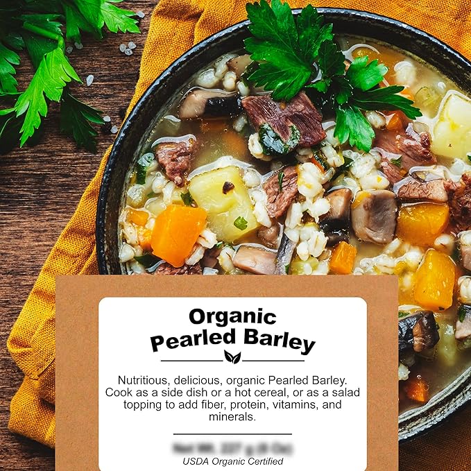 Be Still Farms Organic Pearl Barley Grain (4.8lb) - Pearled Barley Seeds for Soup Pot in Bulk - Not Hulled, Similar to Hulless Barley