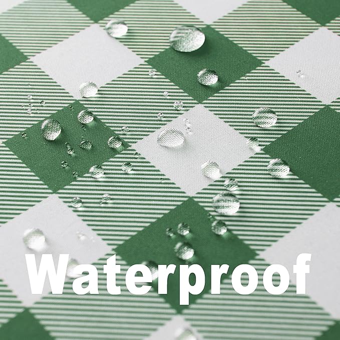 Classic Gingham Buffalo Tablecloth Fabric - Oblong 90x132 Inch Water Proof Checkered Table Cloth for Indoor Outdoor - Table Cover for Birthday, Picnics, BBQs, and Parties