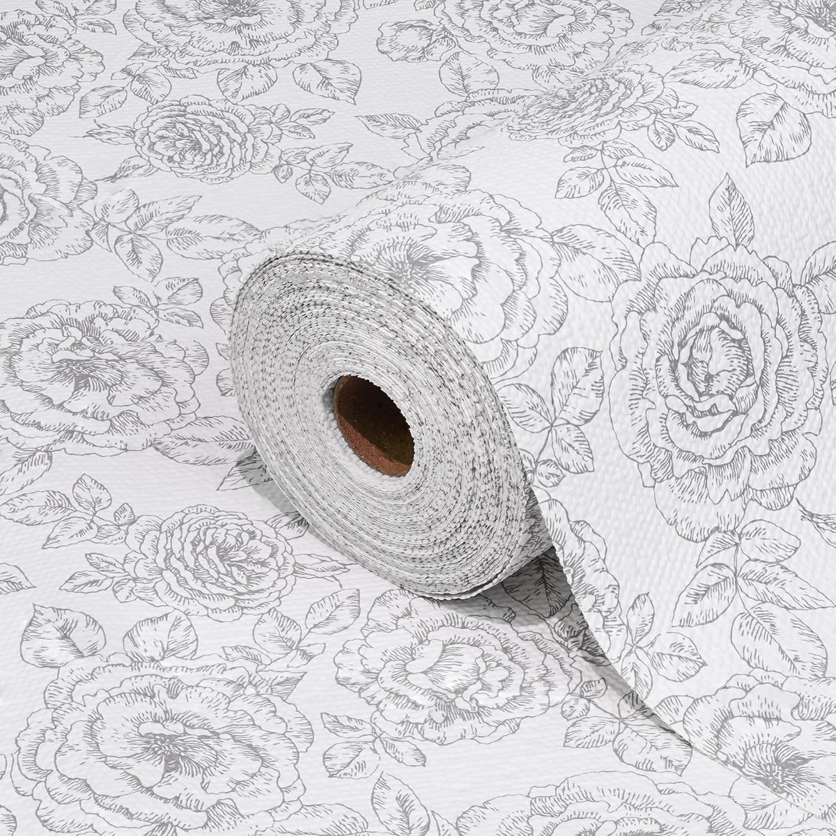 Drawer and Shelf Liner for Kitchen Cabinets Non-Adhesive, Non-Slip Cabinet Liner Shelf Paper Strong Grip Waterproof Easy to Clean for Kitchen Shelves Cupboard, Flower,23.6IN X 30FT
