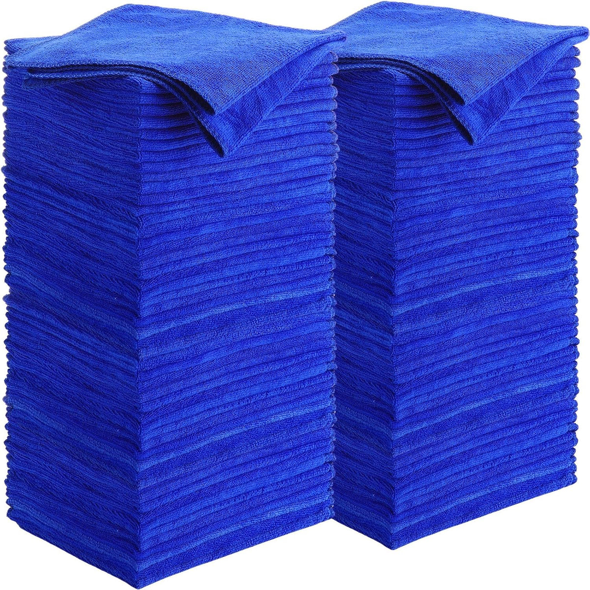 Nuenen Car Microfiber Clean Cloths, Blue, 16 x 16 Inch, 60 Pcs