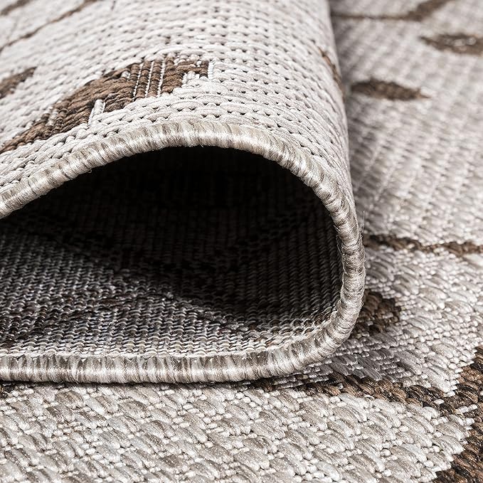 JONATHAN Y Tribal Bohemian Indoor Outdoor Runner Rug 2X10 Beige/Brown, Nokat for Backyard, Patio, Porch, Easy-Cleaning, High Traffic, Pet-Friendly, Non-Shedding (SMB131A-210)