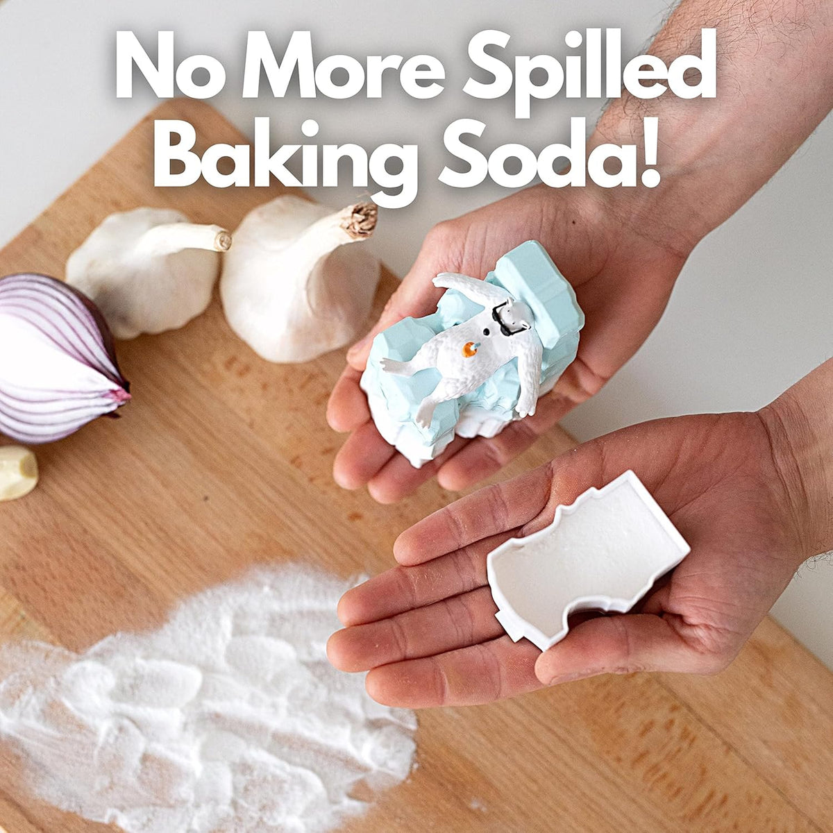 Joe Snow Fridge Baking Soda Deodorizer - Baking Soda Container | Baking Soda for Fridge and Freezer Odor Eliminator | Baking Soda Fridge Deodorizer