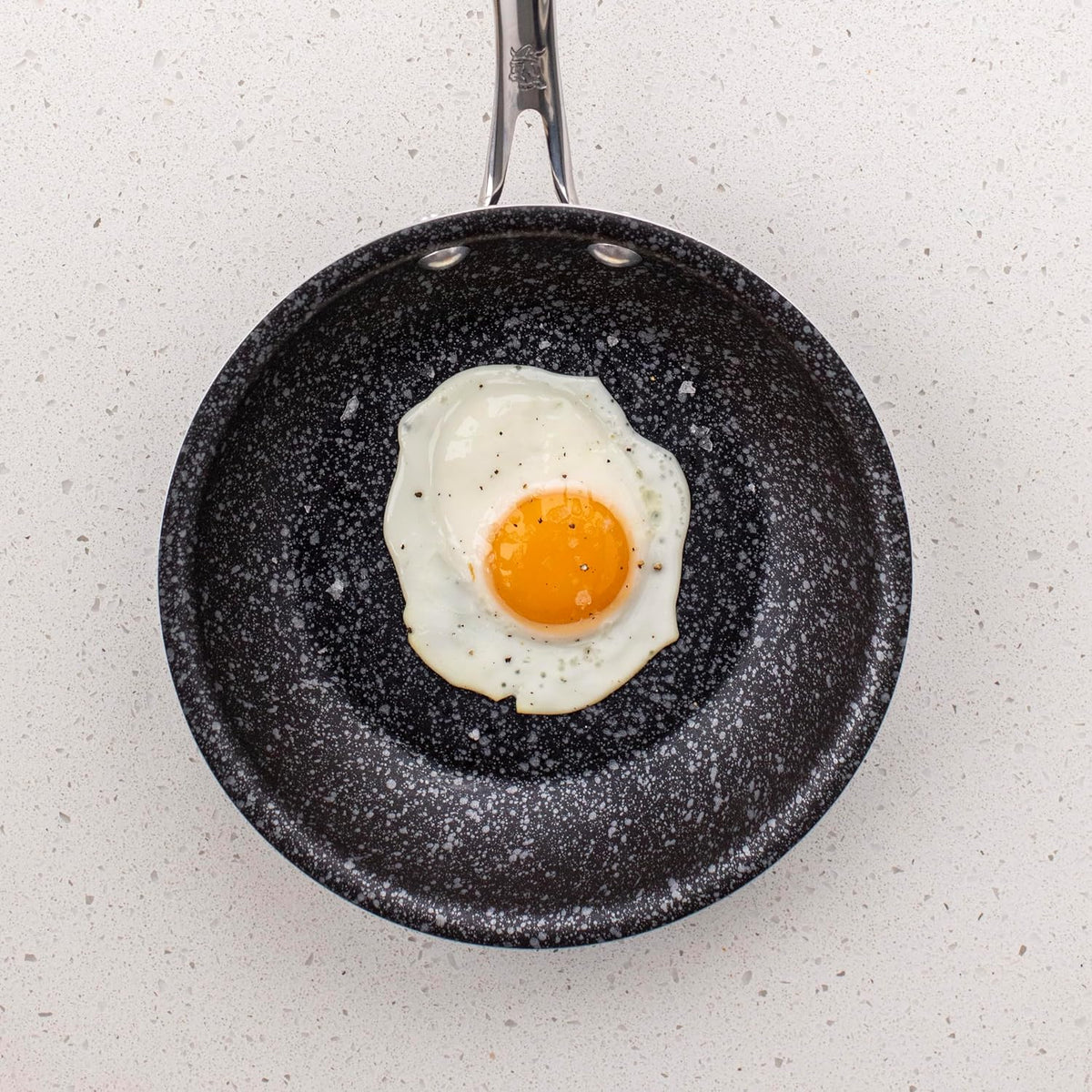 Nordic Ware Basalt Aluminum Saute Skillet, 8-Inch, Ceramic Coating