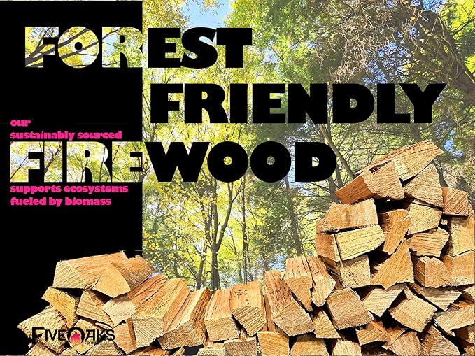 Pizza Oven Wood for Wood Fire Pizza Oven, Mini Oak Firewood. 5 Inch Oak Wood (1,000 Cubic Inches) ~5" Kiln Dried Firewood for Ooni Pizza Ovens, Gozney, Bertello Pizza Oven