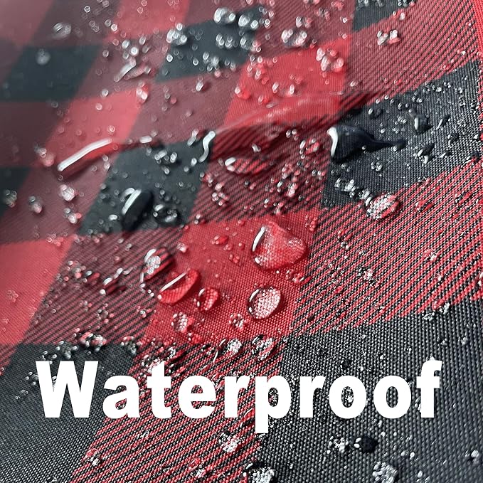 Classic Gingham Buffalo Tablecloth Fabric - Oblong 90x132 Inch Water Proof Checkered Table Cloth for Indoor Outdoor - Table Cover for Birthday, Picnics, BBQs, and Parties