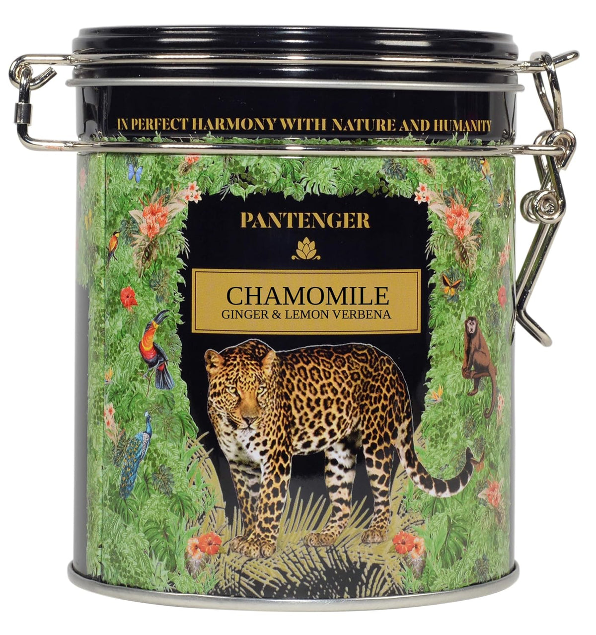 Organic German Chamomile & Ginger Herbal Tea, Loose Leaf Tea - 40 Servings, Calming and Digestive Caffeine Free Herbal Tea, By Pantenger