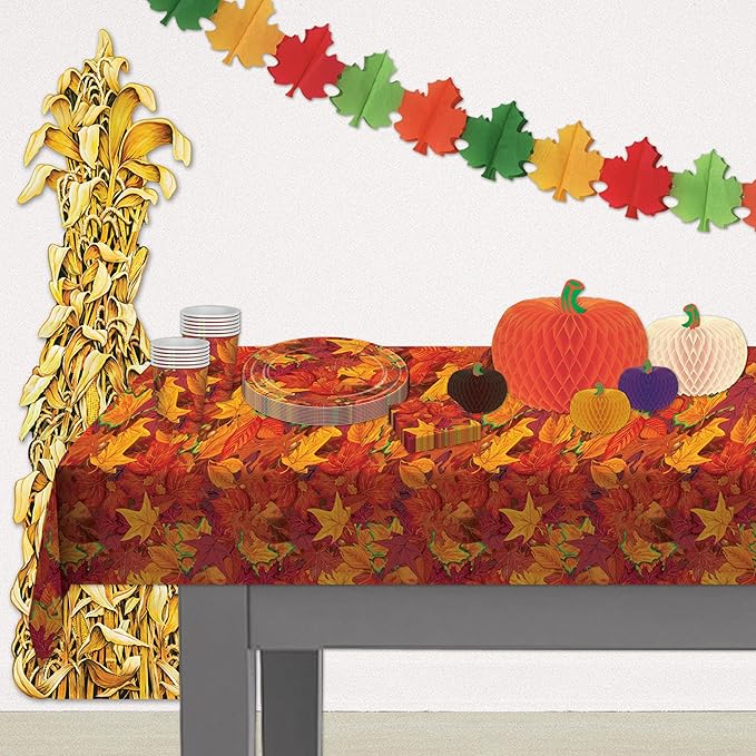 Beistle The Company - Fall Leaf Table CVR 54IN X 108 - Pack of 1