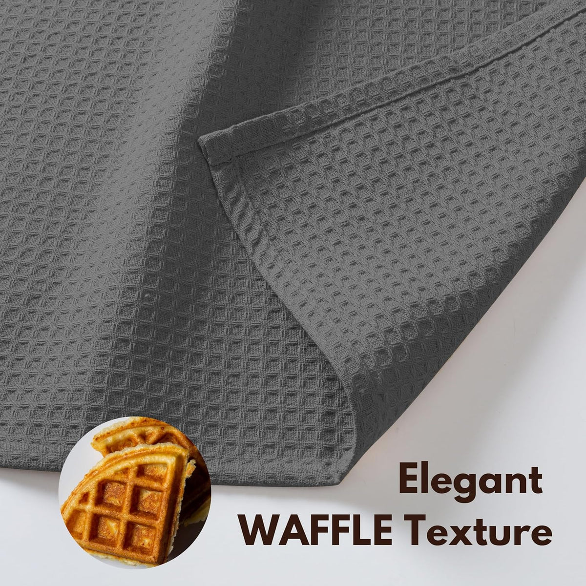 Native Fab Cotton Dish Towel & Dishcloth Set - 8 Piece Pack for Cleaning, Cooking, Baking - Absorbent, Durable, Washable