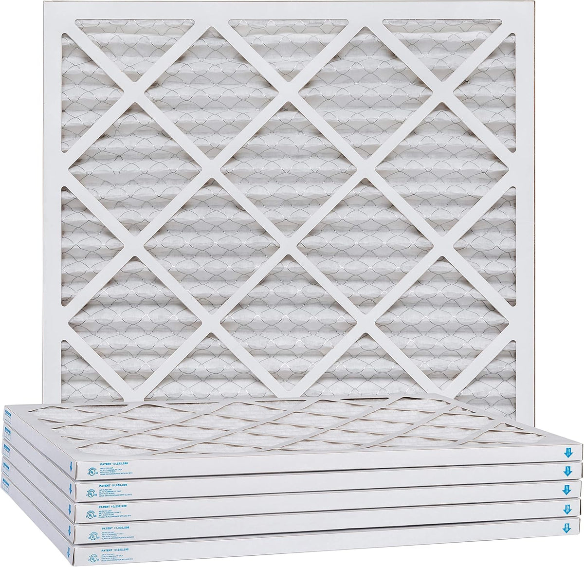 Aerostar 22x22x1 MERV 13, Pleated Air Filter, 22x22x1, Box of 6, Made in the USA