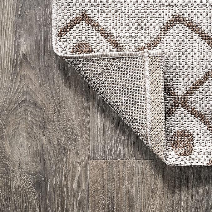 JONATHAN Y Tribal Bohemian Indoor Outdoor Runner Rug 2X10 Beige/Brown, Nokat for Backyard, Patio, Porch, Easy-Cleaning, High Traffic, Pet-Friendly, Non-Shedding (SMB131A-210)