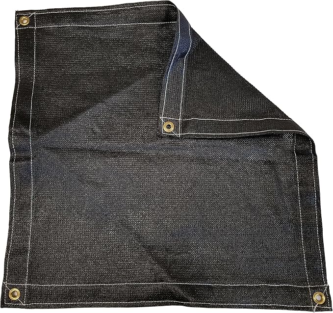 6 Ft. x 15 Ft. Black Privacy Shade Mesh Tarp