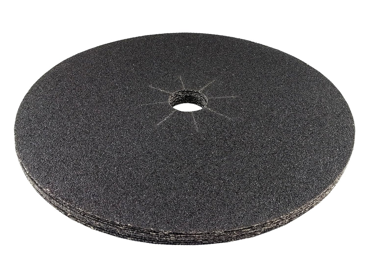 Starcke 16'' x 2'' Silicon Carbide Slotted Edger Floor Sanding Discs (10 Pack, 24 Grit)